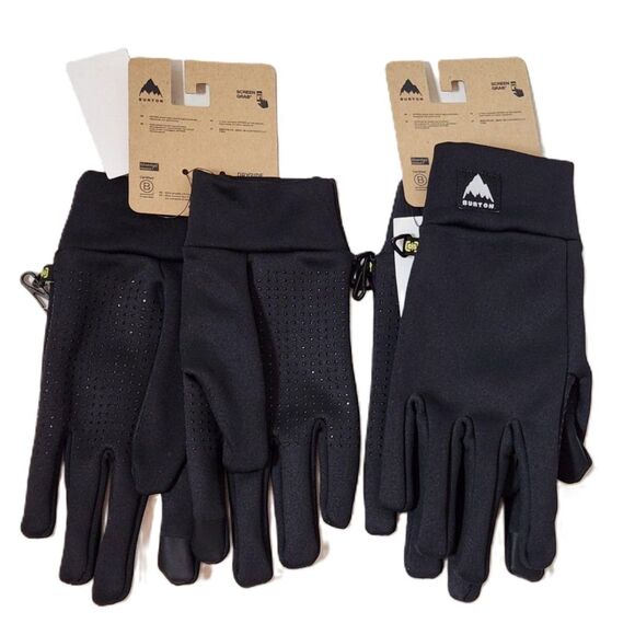 Burton Stretch Liner 2.0 Gloves L/XL Black – 2 Pairs Touchscreen Compatible - Picture 1 of 6